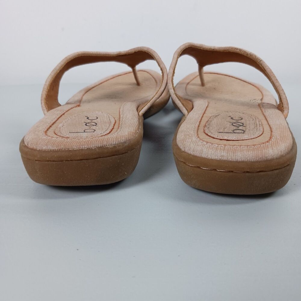 Born BOC Womens Sandals Thongs Size 8 Beige Zita Flip Flop Faux Leather - Picture 11 of 11
